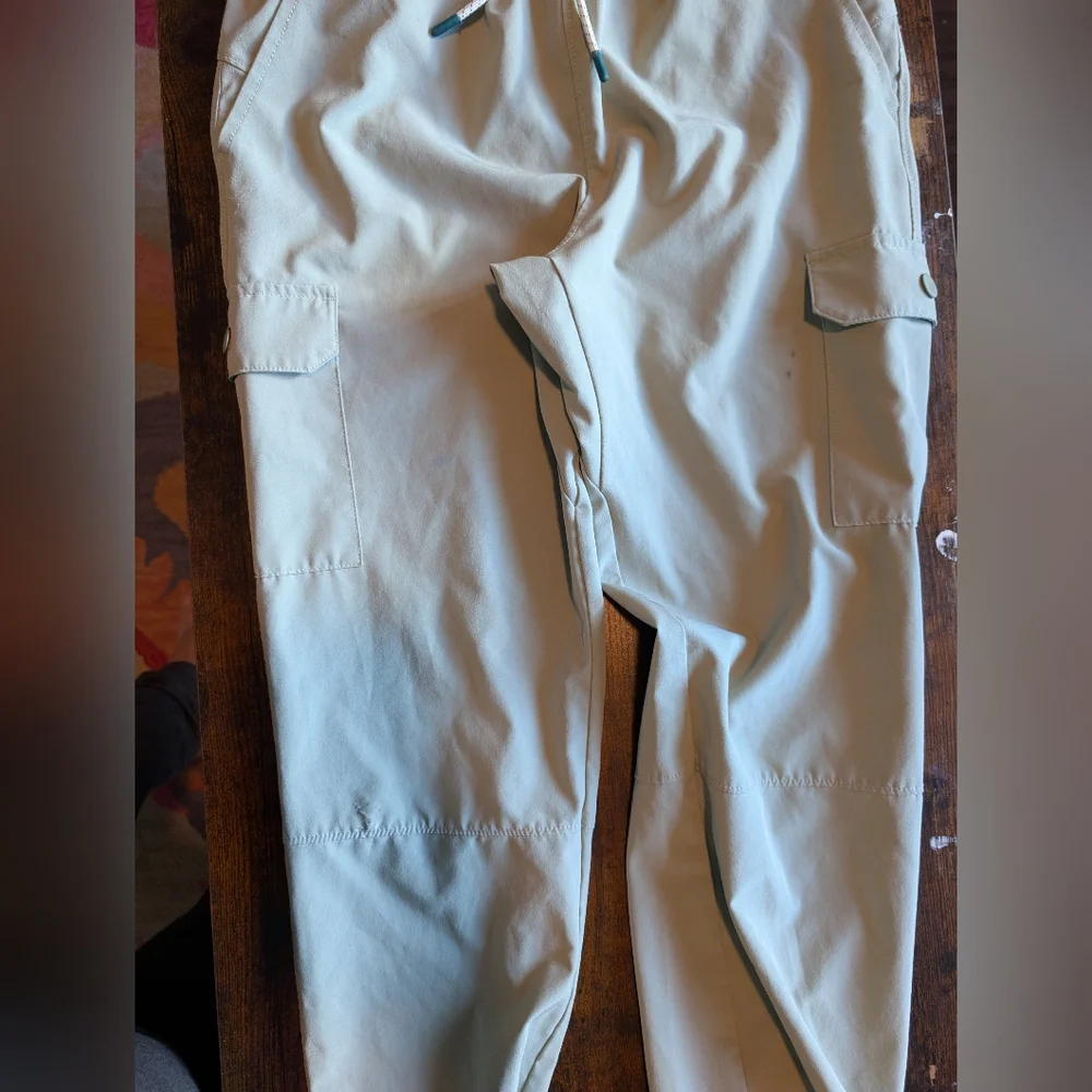 Cargo Pants Drawstring Waist Casual Lightweight Utility Trousers‎